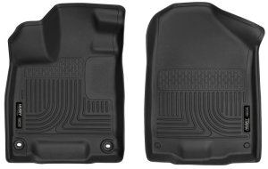 Honda Pilot Floor Mats - Front - Husky Liners - X-act Contour Series - Black - `16-`21